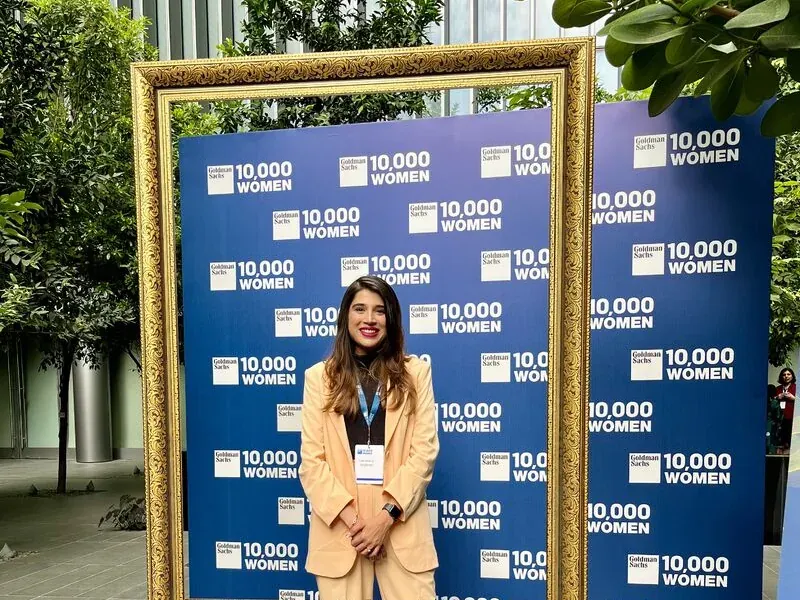 Shubham at the Goldman Sachs 10,000 Women programme