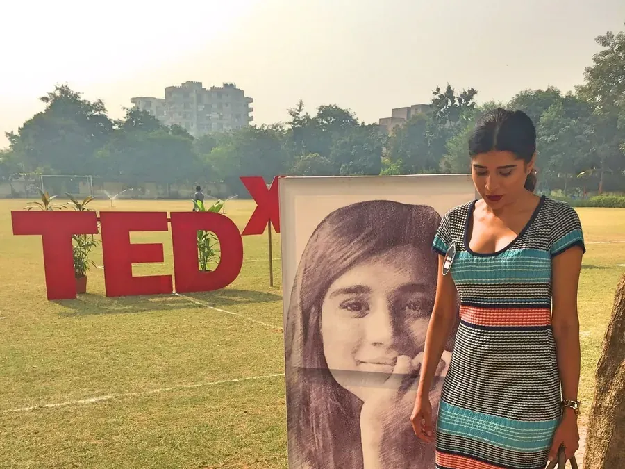 Shubham at her TEDx talk